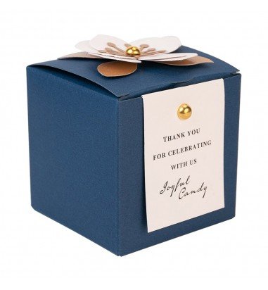 Cutie mică cu floare 3D și mesaj -...