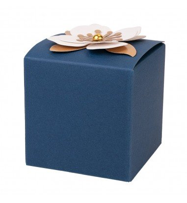 Cutie mică cu floare 3D și mesaj -...