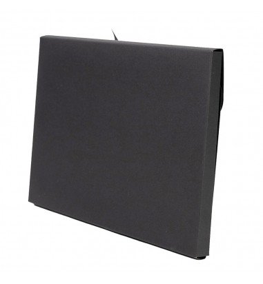 Plic hârtie cu panglică - negru