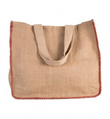 Sacosă textil cu cusături...