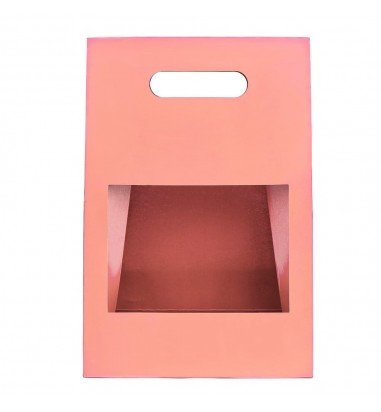 Cutii cu fereastră și mâner - roz...