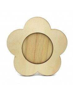 Ramă foto lemn - floare