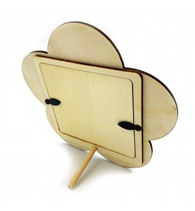 Ramă foto lemn - floare