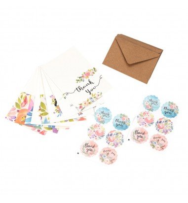 Set 8 felicitări cu plic și sticker...