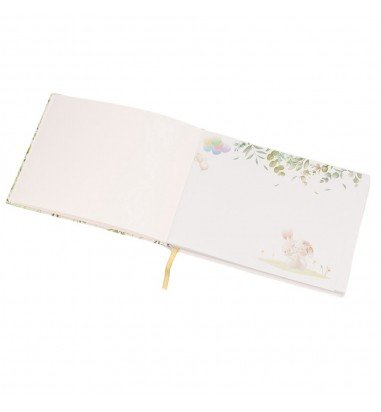 Album Baby Shower model floral - alb