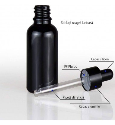 Sticluță neagră lucioasă...