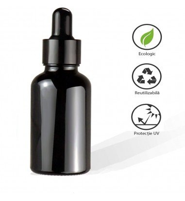 Sticluță neagră lucioasă...