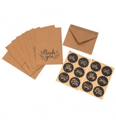 Set 8 felicitări cu plic și sticker...