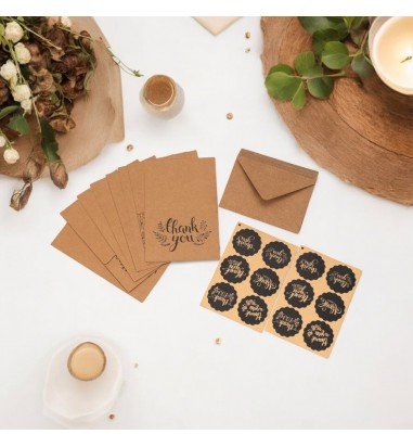 Set 8 felicitări cu plic și sticker...