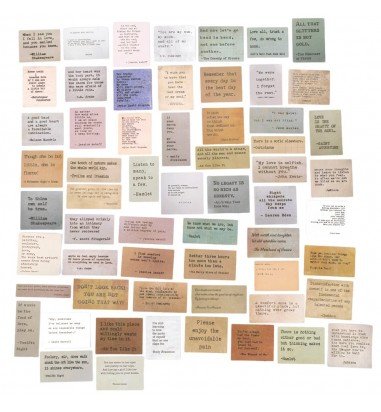 Stickere mici din hârtie - temă citate