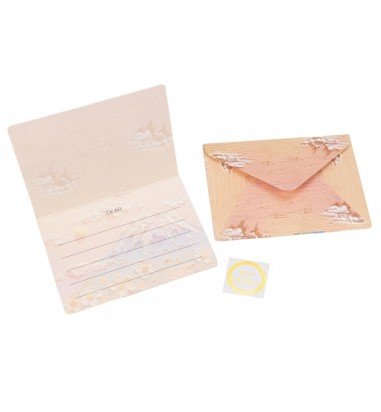 Felicitare stil pictură cu plic și...