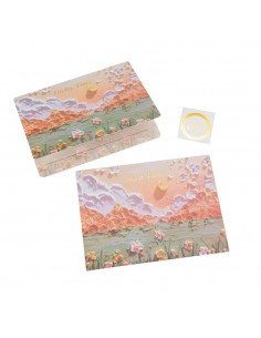 Felicitare stil pictură cu...