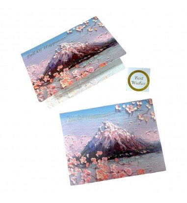 Felicitare stil pictură cu plic și...