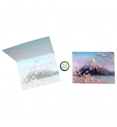 Felicitare stil pictură cu plic și...