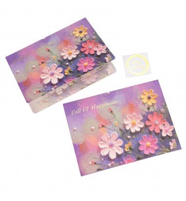 Felicitare stil pictură cu plic și...