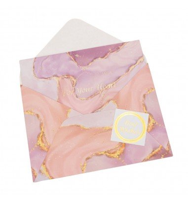 Felicitare stil pictură cu plic și...