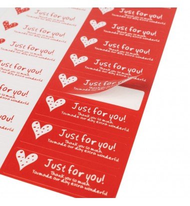 Stickere cu inimioare si mesaj Just...