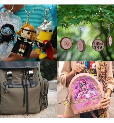 Inele breloc argintii 3cm cu lanț...