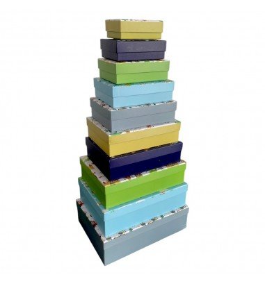 Set 10 cutii dreptunghiulare diferite...