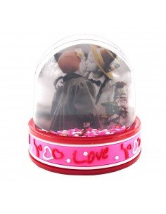 Glob foto love LED - roz