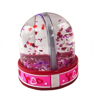 Glob foto love LED - roz