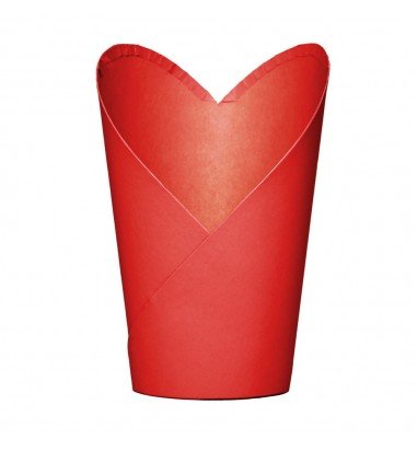 Coșuleț în formă de inimă - roșu