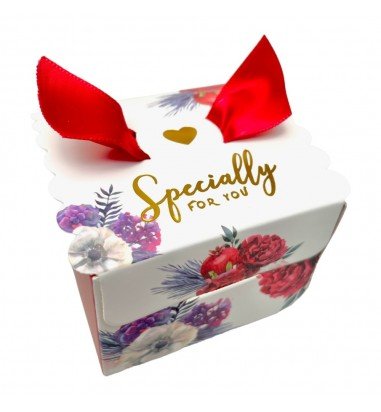 Cutie cu panglică mică - roșu (set 50...