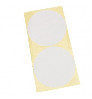 Stickere rotunde uni 10cm - alb (set...