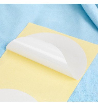 Stickere rotunde uni 10cm - alb (set...