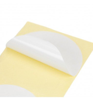 Stickere rotunde uni 10cm - alb (set...