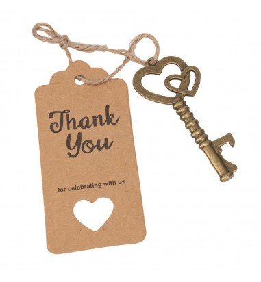 Card kraft cu cheiță desfăcător și...