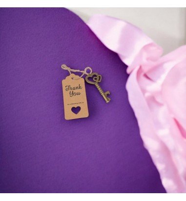 Card kraft cu cheiță desfăcător și...