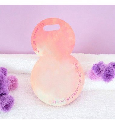 Suport rotund pentru flori - roz (set...