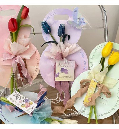 Suport rotund pentru flori - mov (set...