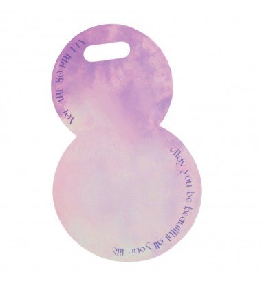 Suport rotund pentru flori - mov (set...