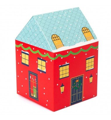 Cutie căni 3D Casa Moșului