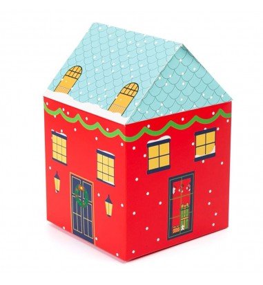 Cutie căni 3D Casa Moșului