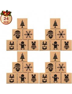 Set 24 cutii de Crăciun cu...