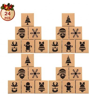 Set 24 cutii de Crăciun cu 6 modele...