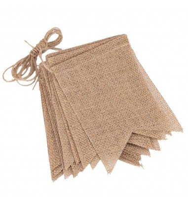 Banner dreptunghiular iută cu sfoară...