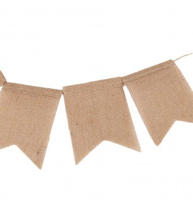 Banner dreptunghiular iută cu sfoară...