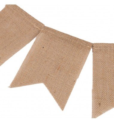 Banner dreptunghiular iută cu sfoară...