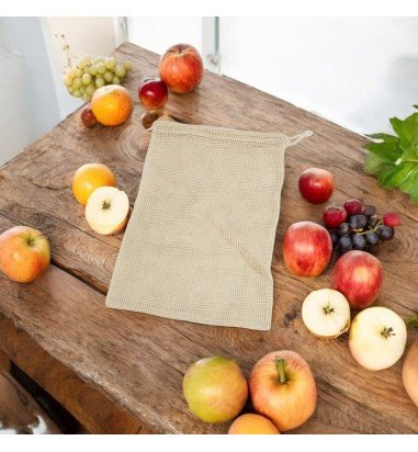 Plasă din bumbac cu închidere sfoară...