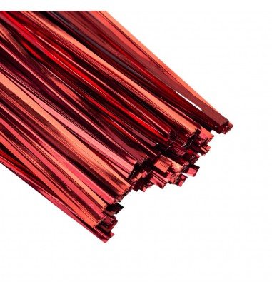 Legături plastic 10cm - roșu (set 800...