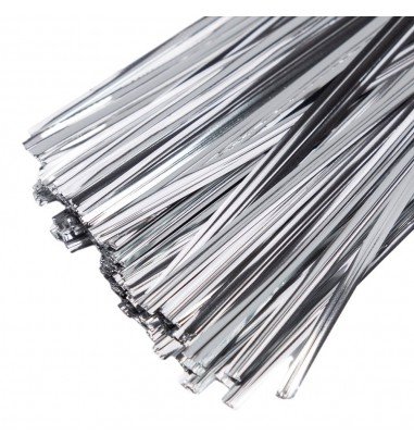 Legături plastic 10cm - argintiu (set...