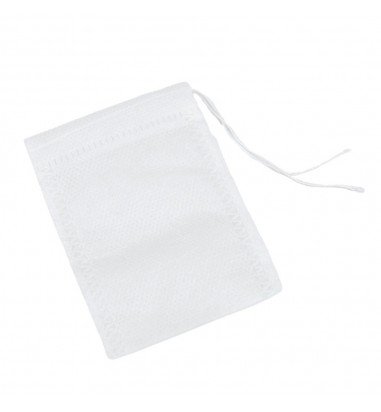 Săculeț non woven mic cu sfoară - alb...