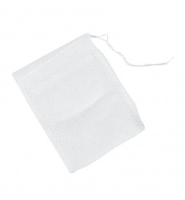 Săculeț non woven mic cu sfoară - alb...