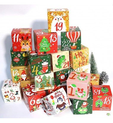 Set 24 cutii pătrate diferite pentru...