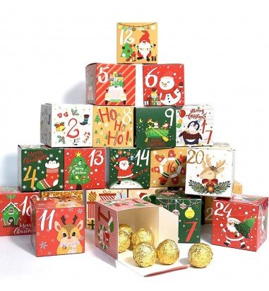 Set 24 cutii pătrate diferite pentru...