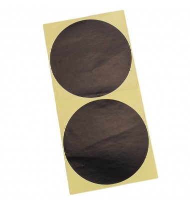 Stickere rotunde uni 10cm - negru...